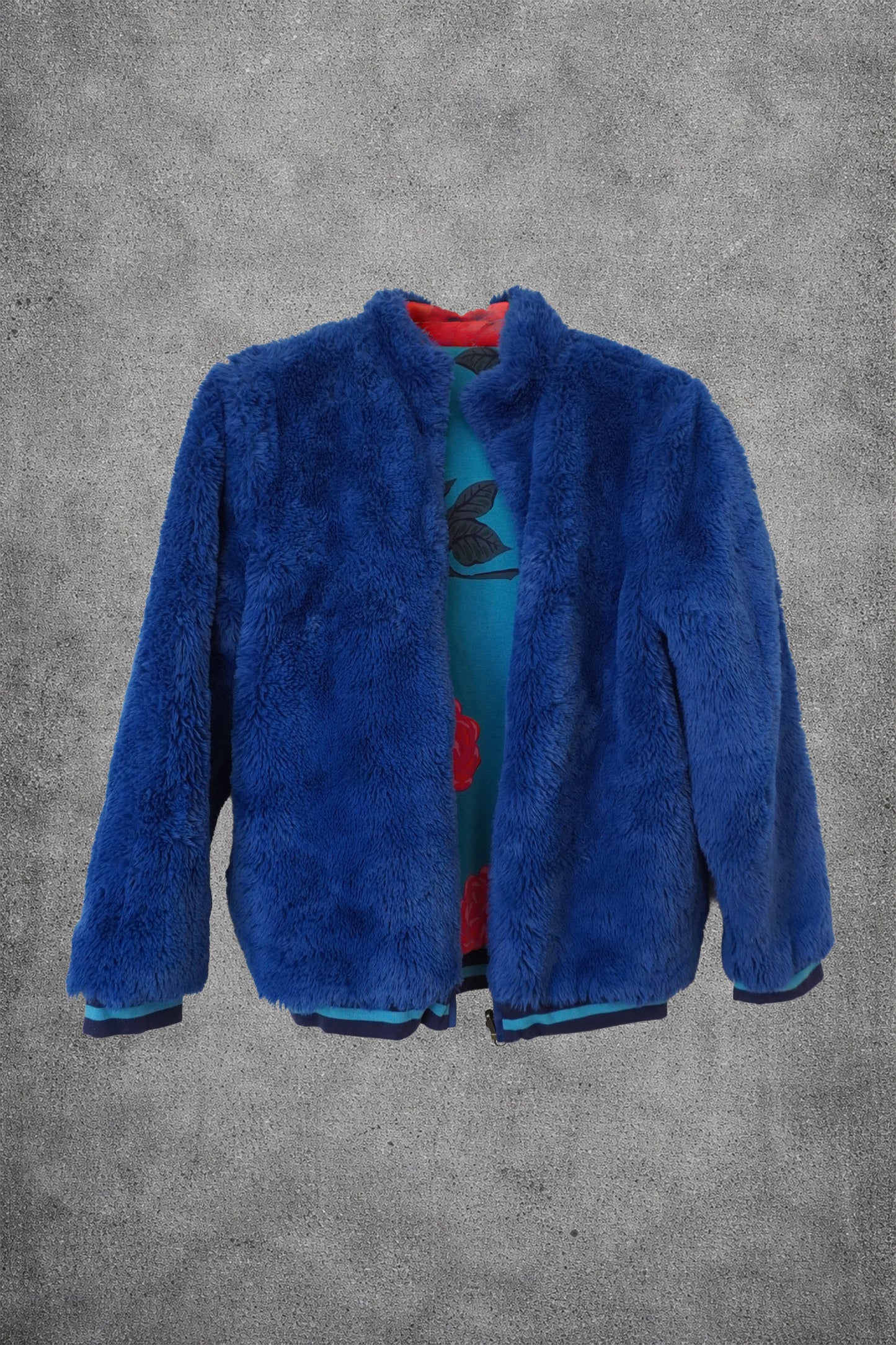 Manteau fourrure bleu – Taille – S