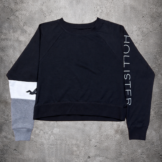Pull crewneck noir - Hollister - Taille M