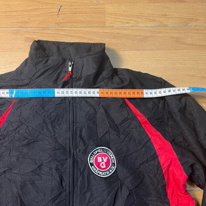 Veste coupe-vent noir et rouge - Taille S