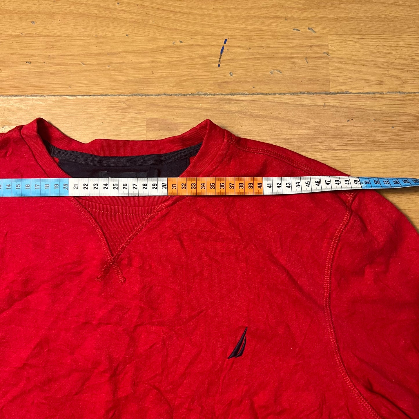 Sweat rouge sans capuche - Nautica - Taille L