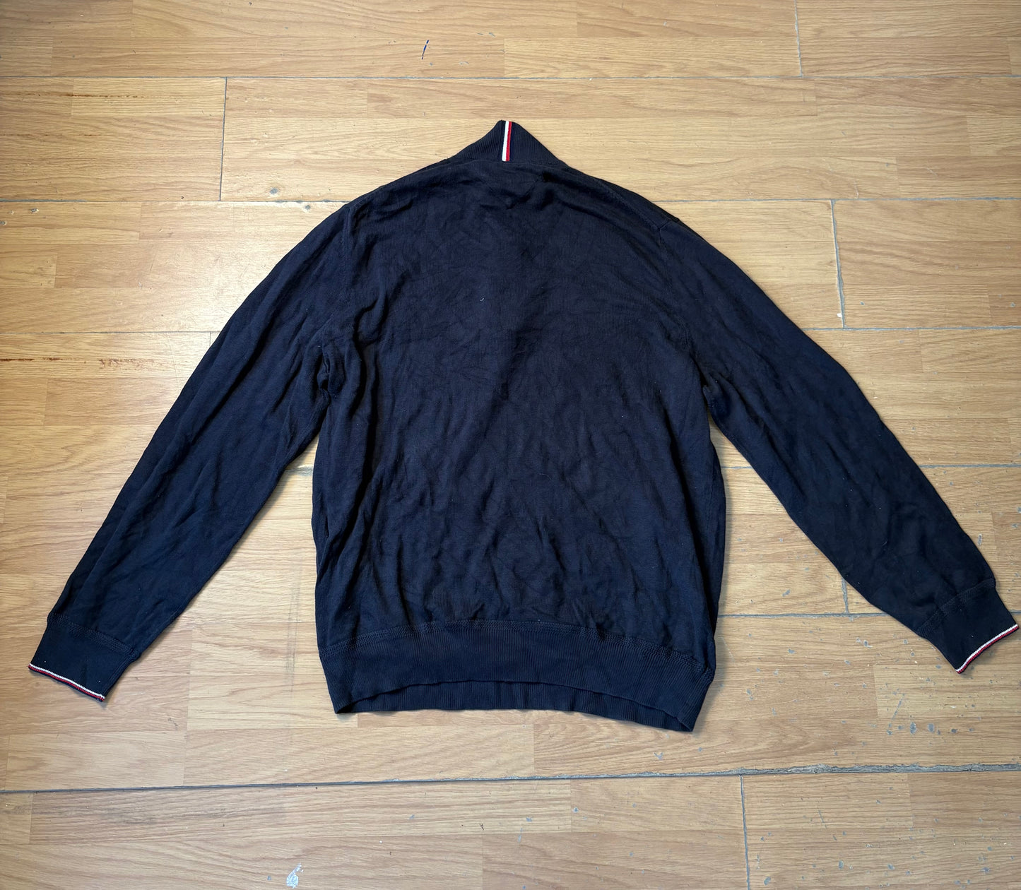 Pull quarter-zip noir - Tommy Hilfiger - Taille XXL