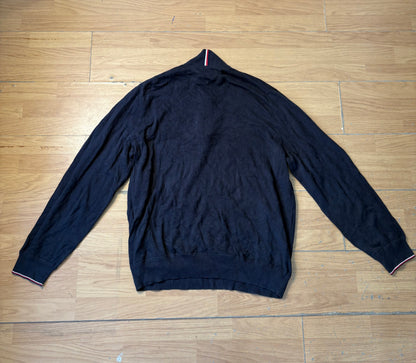 Pull quarter-zip noir - Tommy Hilfiger - Taille XXL