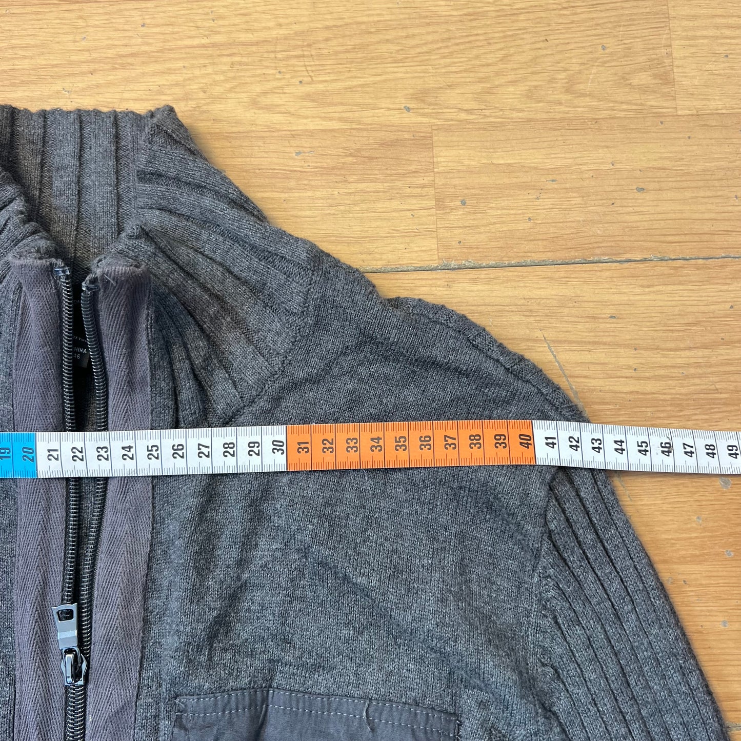 Pull zippé style grunge - International Concepts - Taille M