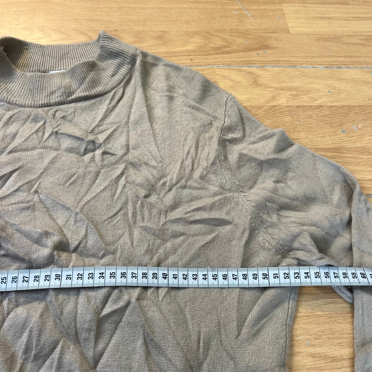 Pull col roulé marron clair - M.J. Carroll - Taille XL