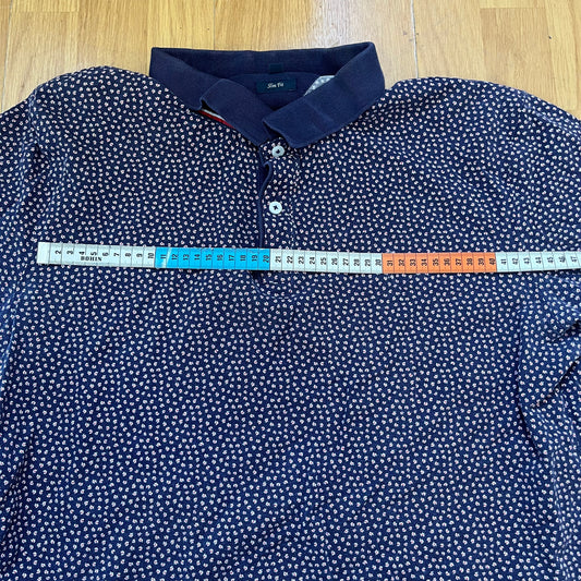 Polo Tommy Hilfiger bleu foncé – Taille XXL