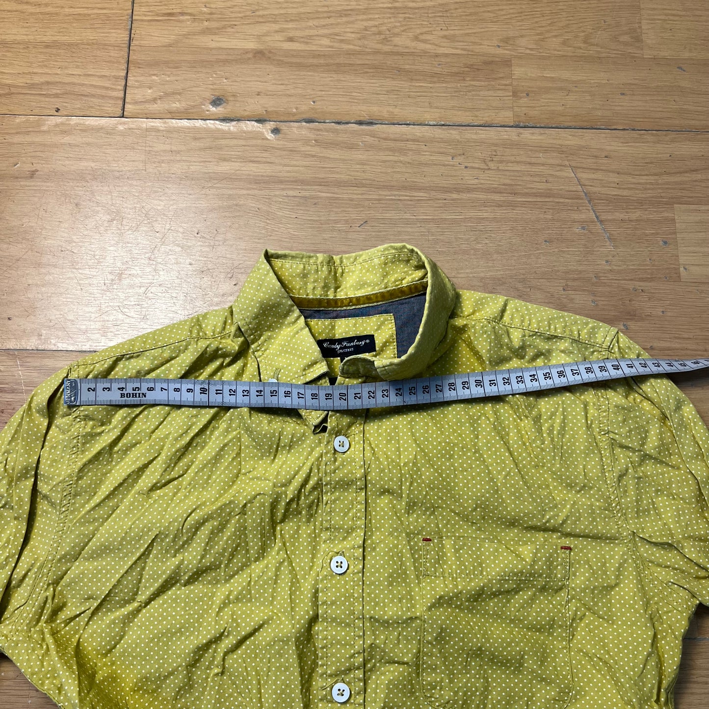 Chemise jaune moutarde - Candry Fantasy - Taille M