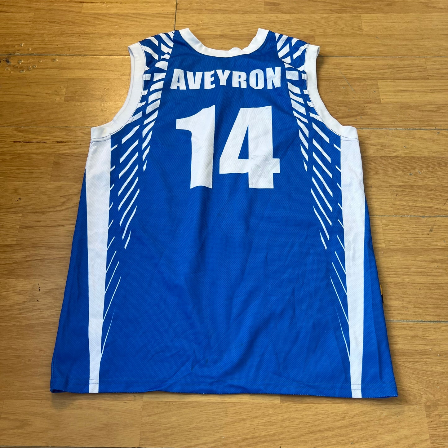 T-shirt basketball bleu et blanc - Taille L