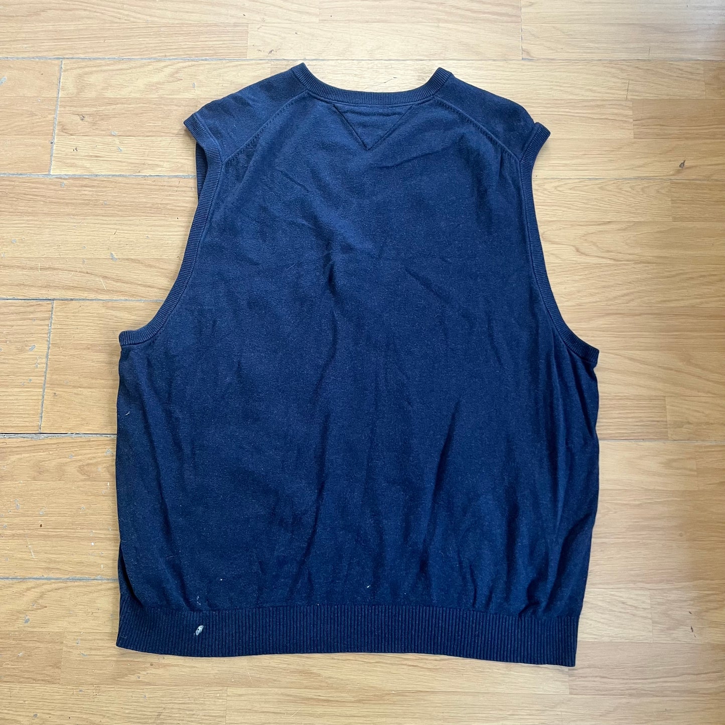 Pull sans manches Tommy Hilfiger bleu foncé – Taille 4XL