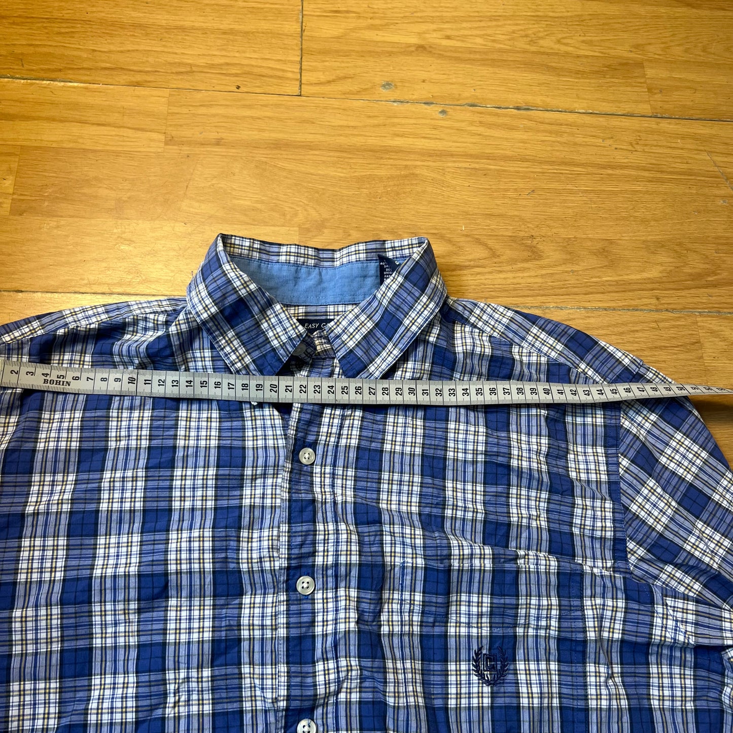 Chemise à carreaux bleu - Chaps - Taille L