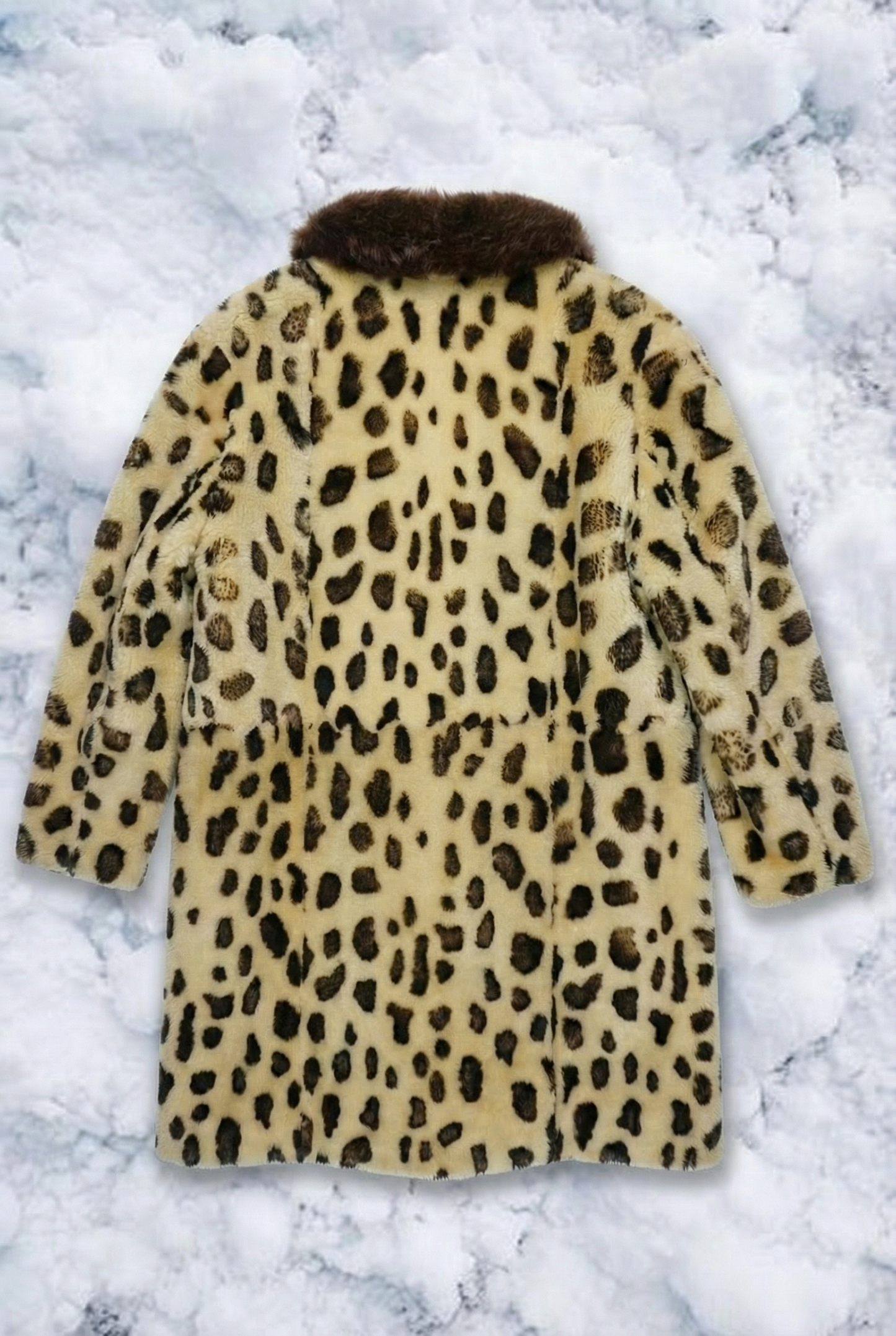 Fourrure Fauve Chic - Imprimé Léopard – Beige/Bruin/Noir – Taille L (Oversize)