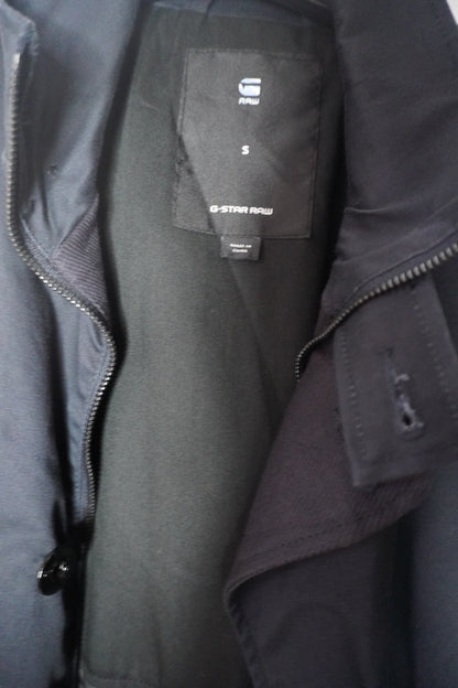 Trench-coat bleu noir G-RAW – taille S