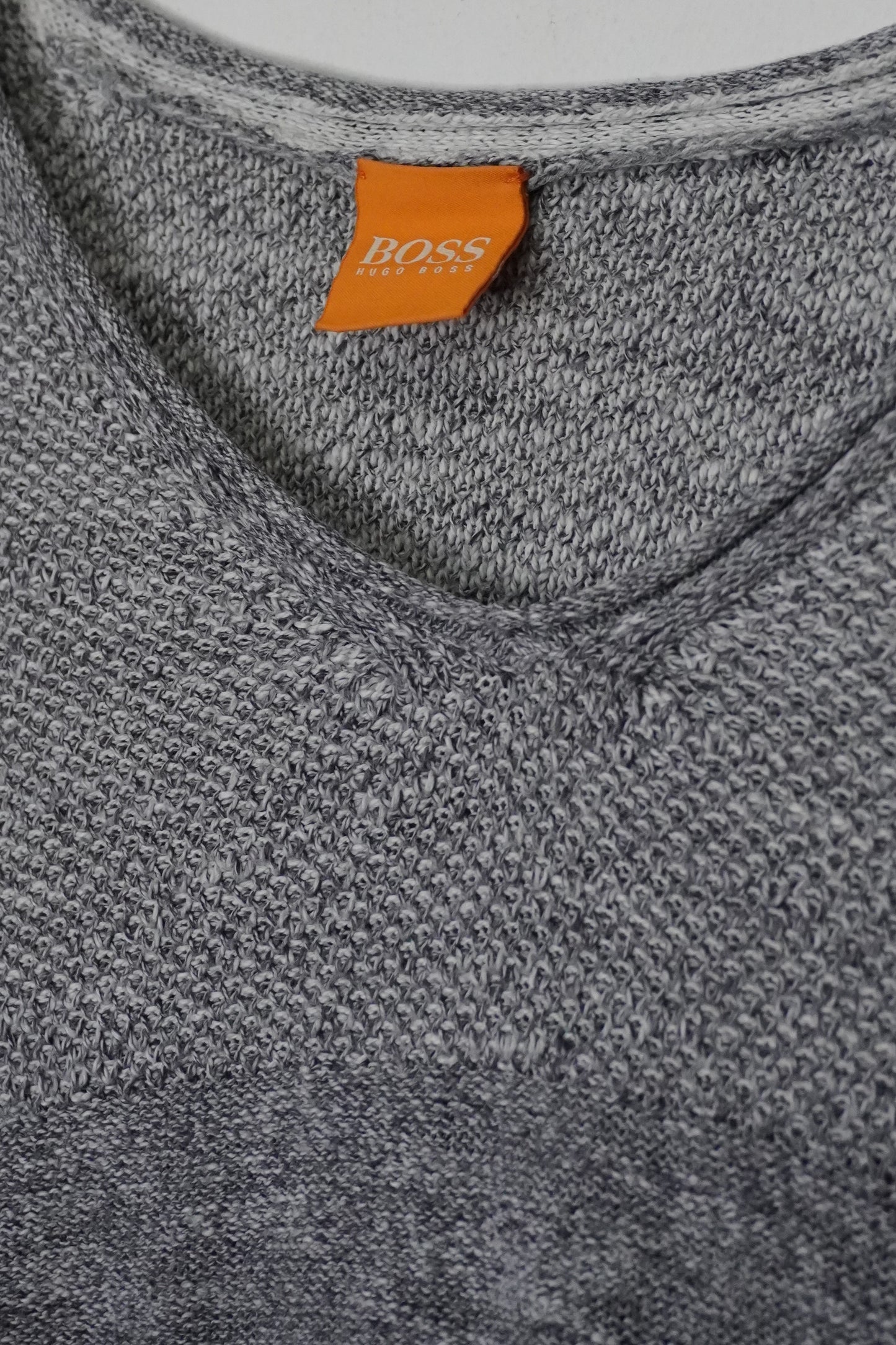 Pull en maille gris clair HUGO BOSS – taille M