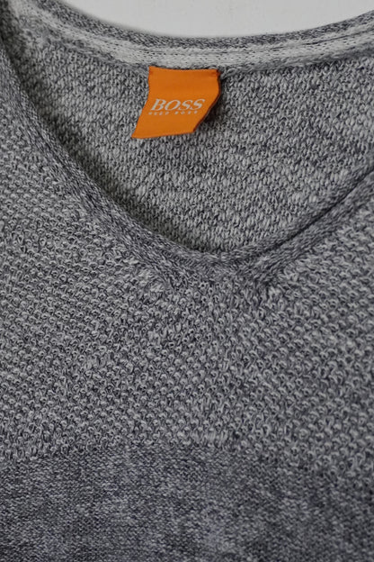 Pull en maille gris clair HUGO BOSS – taille M