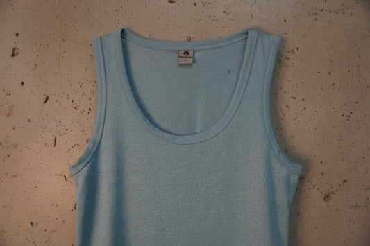 Robe courte bleu pailleté – taille S