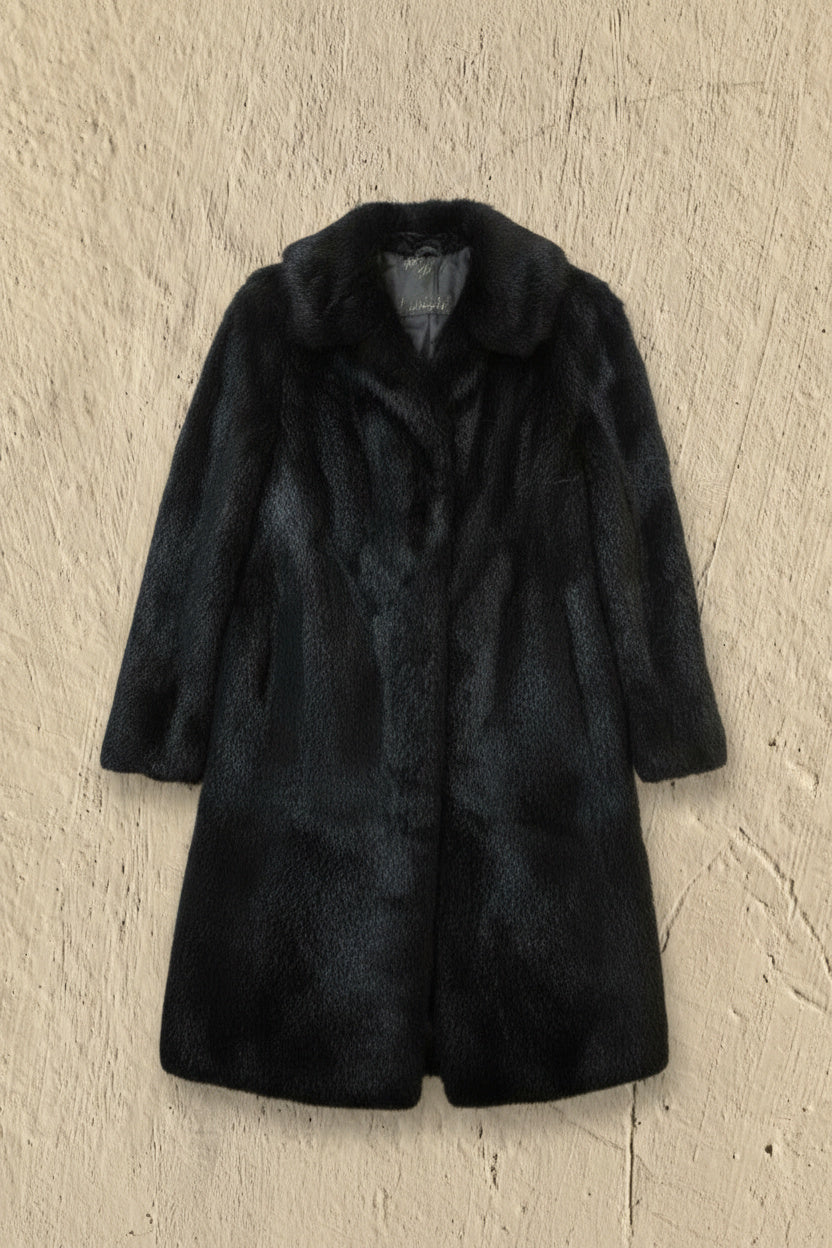 Manteau Long en Fourrure Véritable - by KER - Taille : M