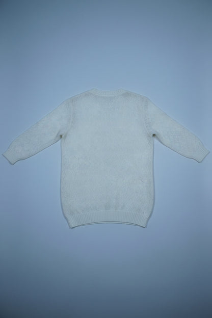 Cardigan blanc en maille – BY PRMEC