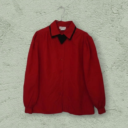 Chemise Rouge Double Col – by YANNIS KINGSTON