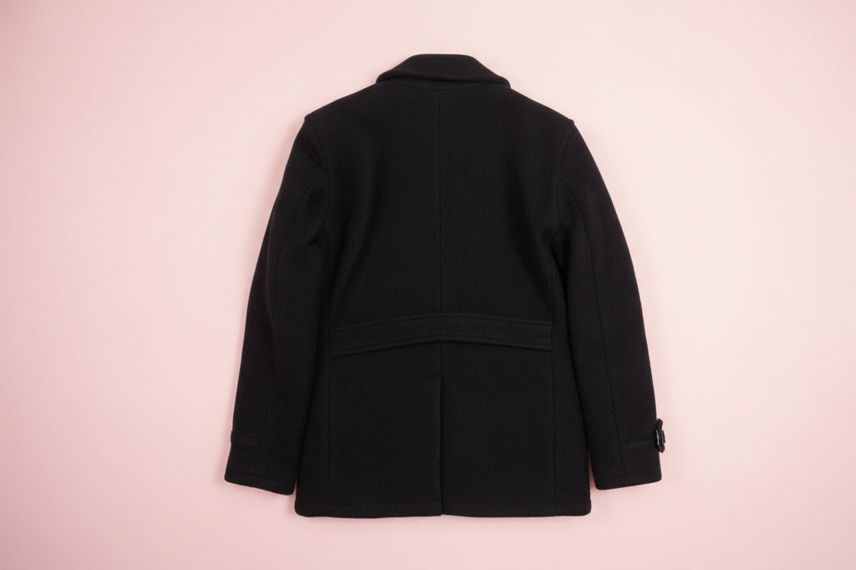 Veste noire en laine élégante – BY ZAINAB