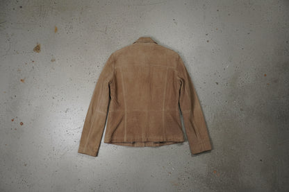 Veste en cuir marron clair – taille M