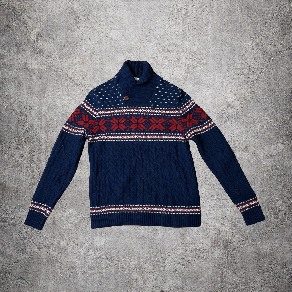 Pull en maille bleu - Land’s End - Taille L