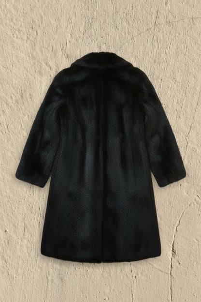 Manteau Long en Fourrure Véritable - by KER - Taille : M