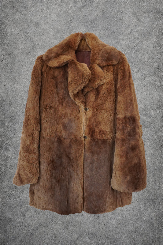 Manteau fourrure marron – Taille – L