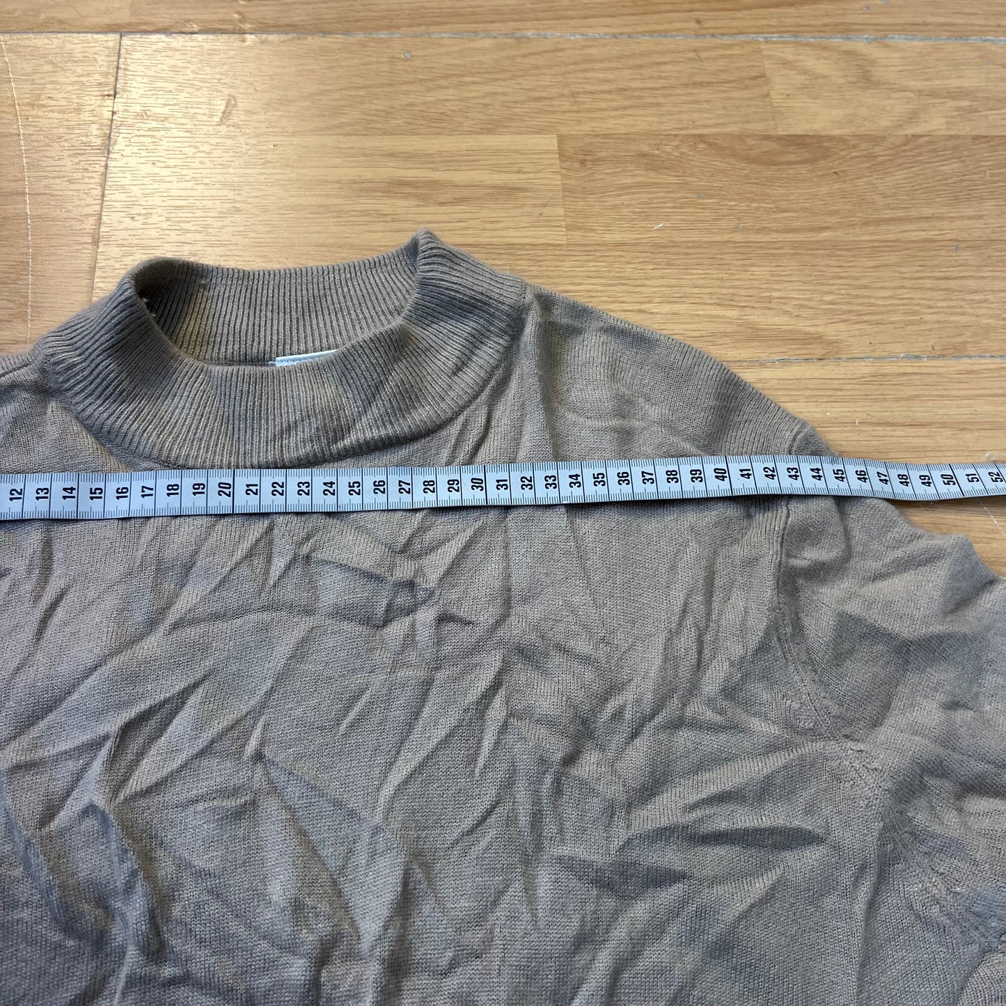 Pull col roulé marron clair - M.J. Carroll - Taille XL