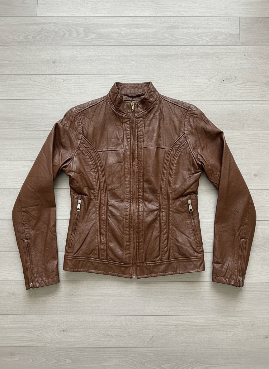 Veste Effet Cuir - by BÉATRICE