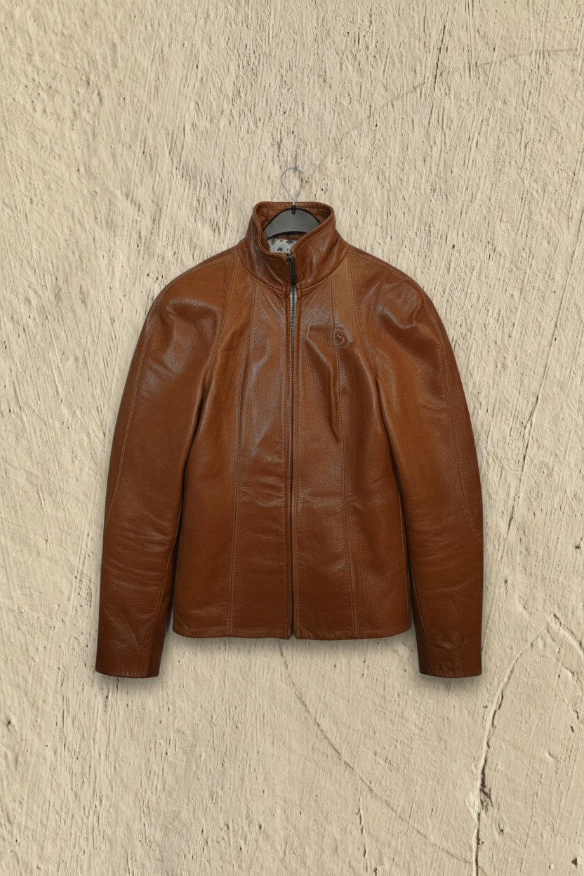 Veste En Cuir Véritable - by KER