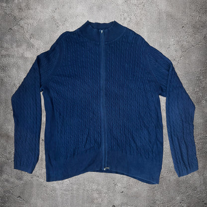 Pull zippé bleu Tommy Hilfiger femme – Taille XXL