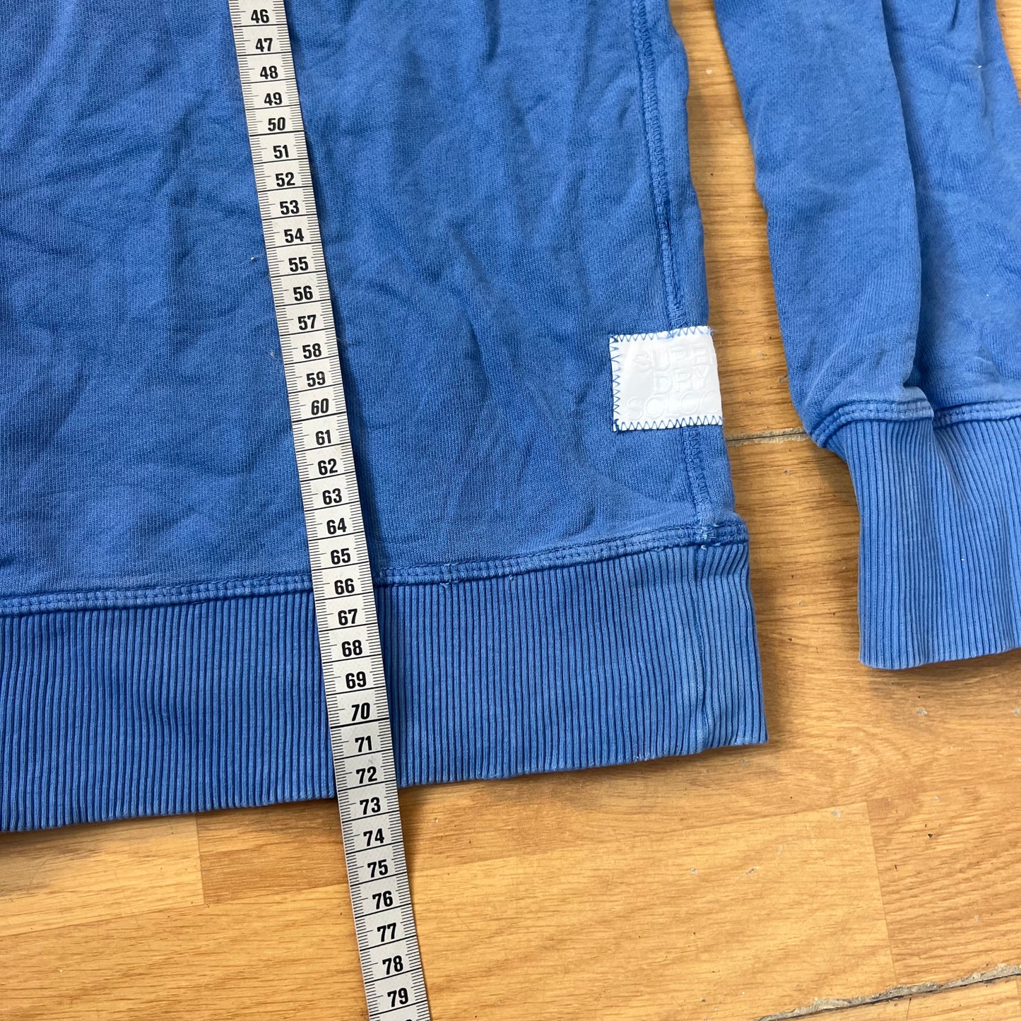 Sweat bleu sans capuche - Superdry - Taille L