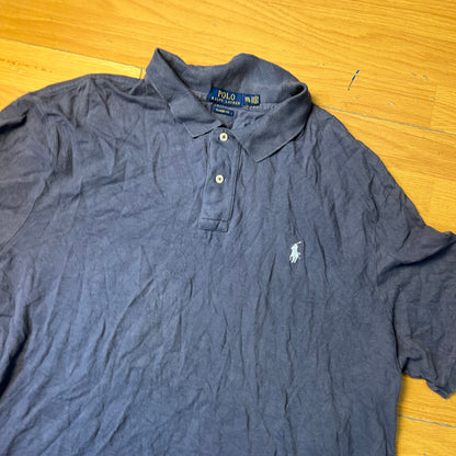 Polo bleu-gris - Ralph Lauren - Taille XXL