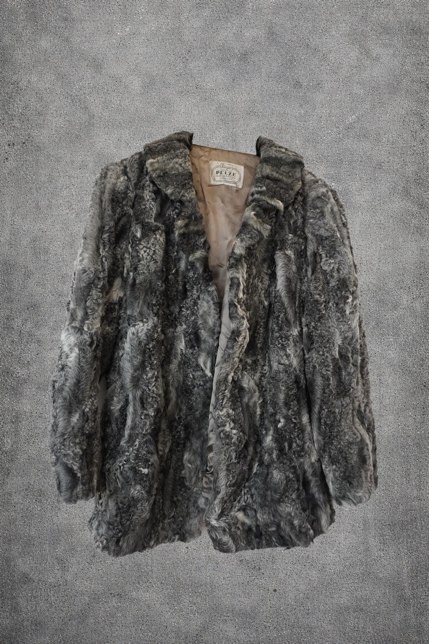 Manteau fourrure gris foncé Pelze – Taille – L