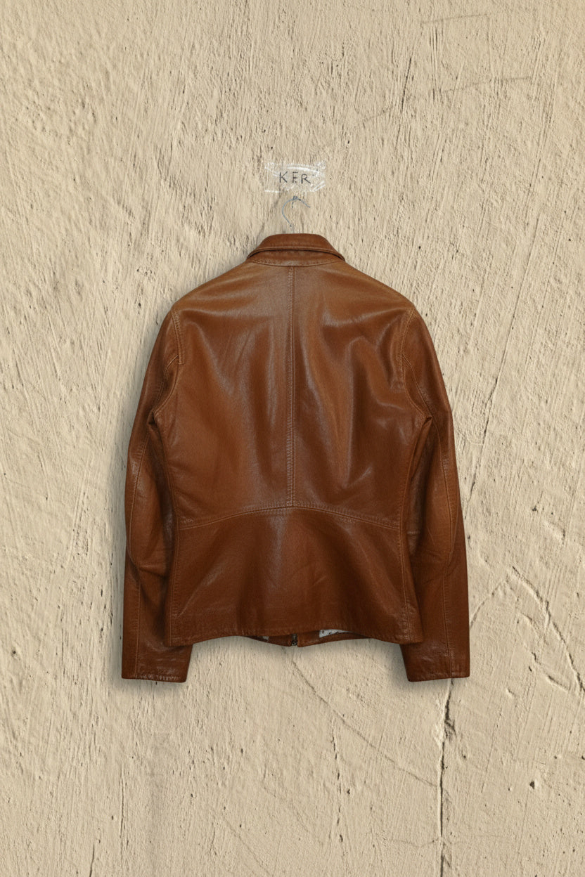 Veste En Cuir Véritable - by KER