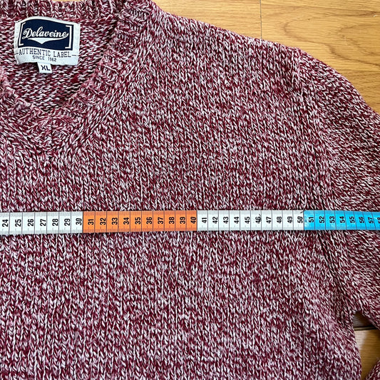 Pull Delaveine rouge – Taille XL