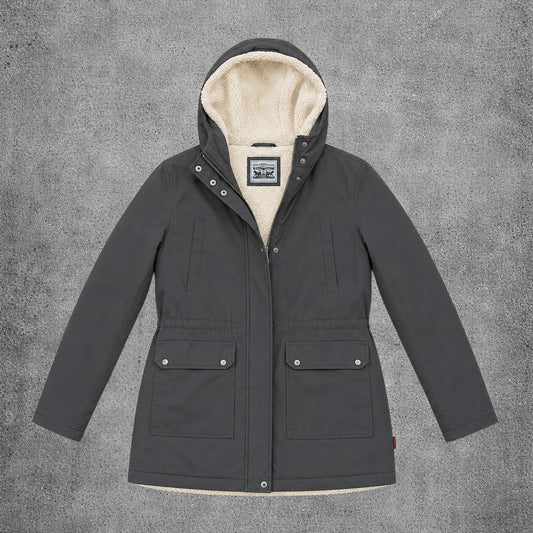 Manteau kaki intérieur doublé fausse fourrure - Levi’s - Taille L