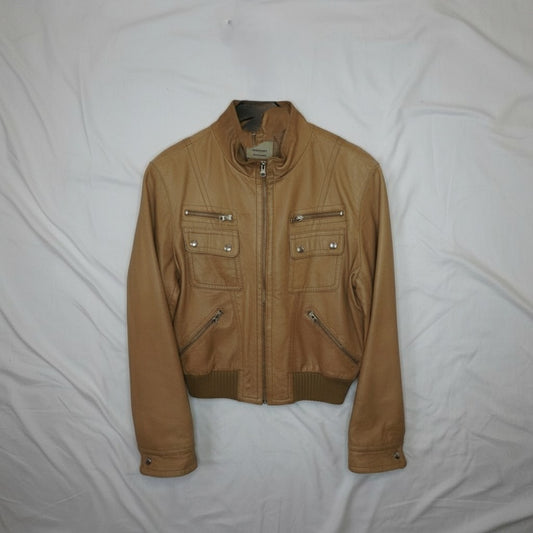 Veste En Cuir - by PLAN.BEE - Taille : M