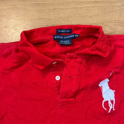 Polo rouge slim fit - Ralph Lauren - Taille M