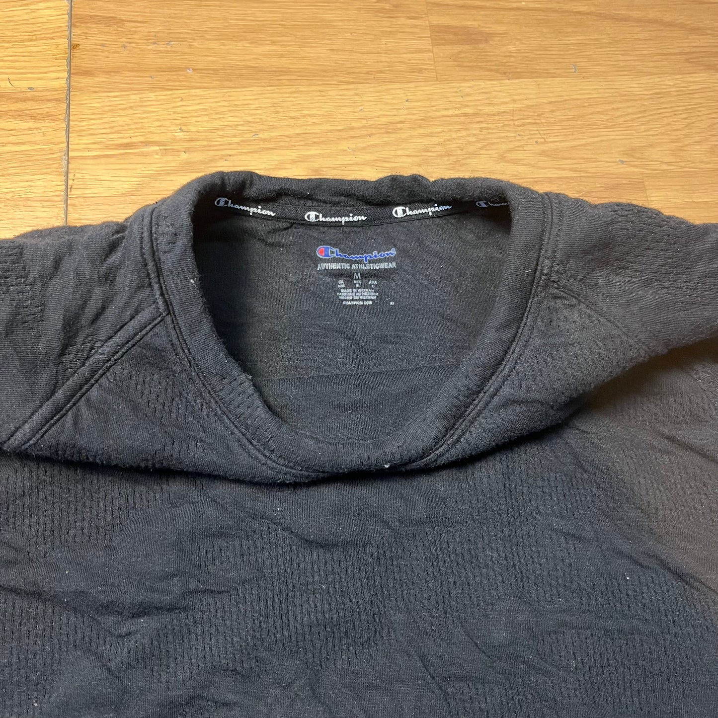 Sweat noir sans capuche - Champion - Taille M