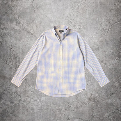 Chemise à carreaux jaune et bleu - Chaps - Taille 34-35