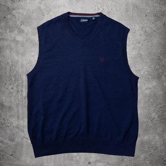 Pull sans manches bleu foncé - Chaps - Taille XXXL
