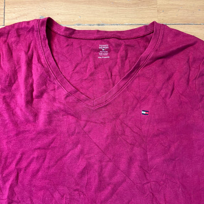 T-shirt rose foncé - Tommy Hilfiger (femme) - Taille XXL