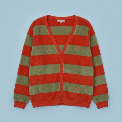 Cardigan orange et vert clair – BY PRMEC