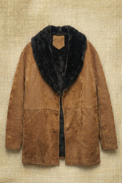 Manteau En Suédine - Marron clair - by FABSO