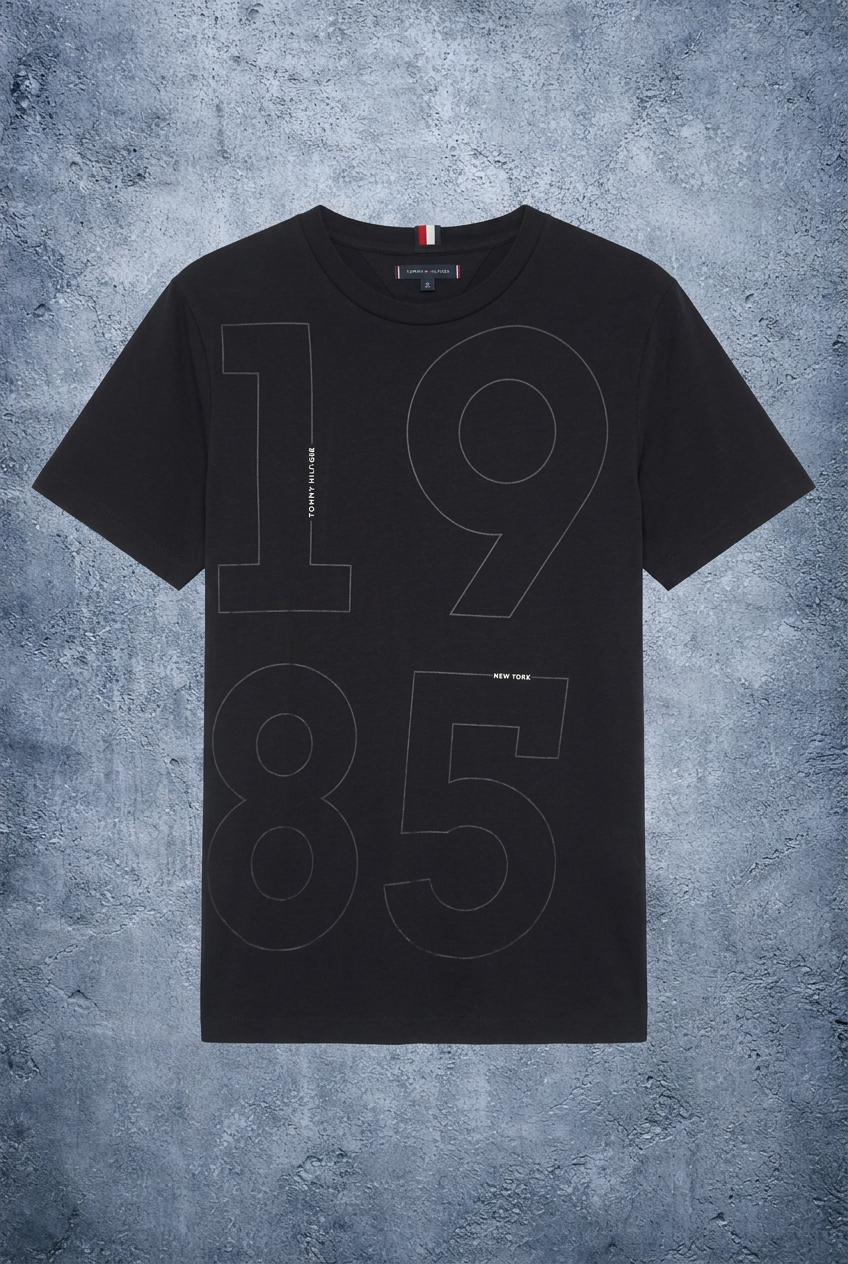 T-shirt noir Tommy Hilfiger – Taille – M