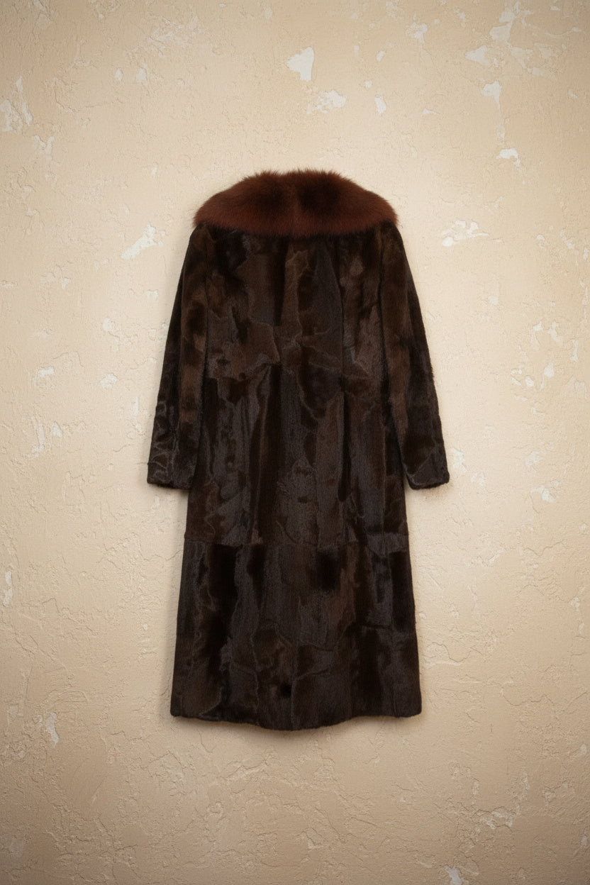 Manteau Long En Fourrure Véritable - by KER