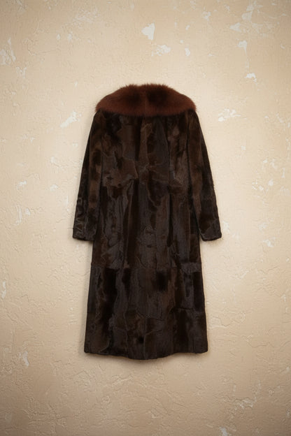 Manteau Long En Fourrure Véritable - by KER