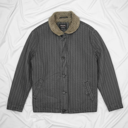 Veste Rayée À Col - by PLAN.BEE