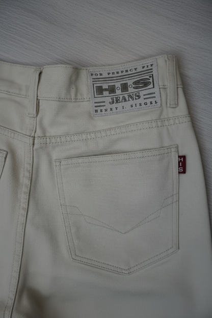 HIS Jean Écru - by SS.CARMEN - Taille : 34-32