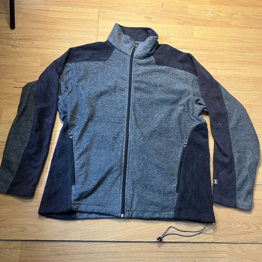 Sweat zippé gris sans capuche - Champion - Taille L